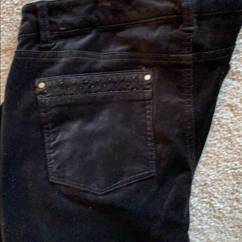 White House Black Market Velvet Slim Leg Pant